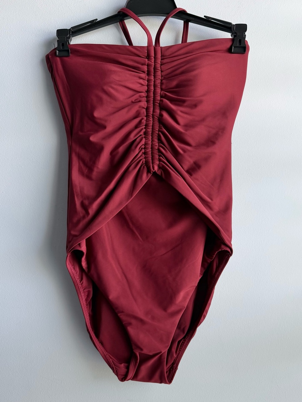 Mimi Flamingo Women's Henna Red Luma Cutout One-Piece Swimsuit Size 16